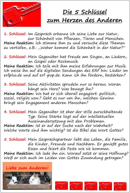 5 Schl�ssel zum Herzen des Anderen