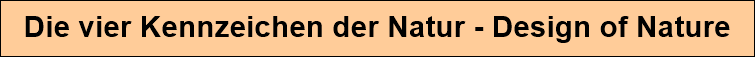 Die vier Kennzeichen der Natur - Design of Nature