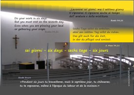 sei giorni six days sechs tage six jours-s